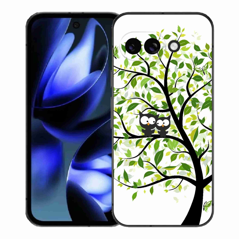 Gél borítás mmCase a Google Pixel 9a számára - baglyok egy fán
