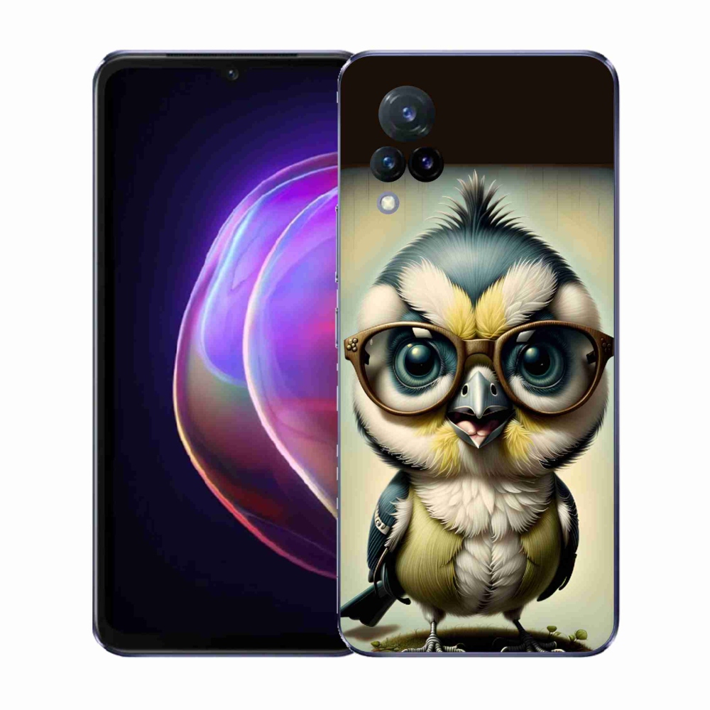 Gél borítás mmCase a Vivo V21 4G/5G - kölyök szemüveggel