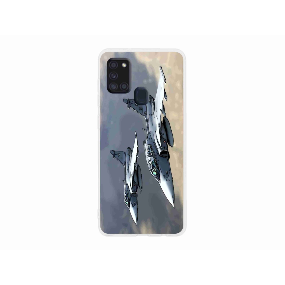 Gél borítás mmCase Samsung Galaxy A21s készülékhez - vadászgépek