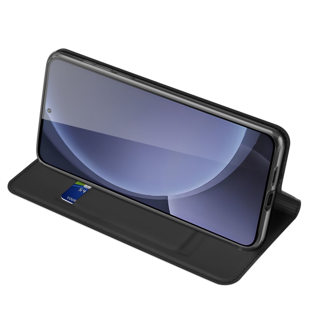 DUX könyvtáska Samsung Galaxy S25+ készülékhez - fekete