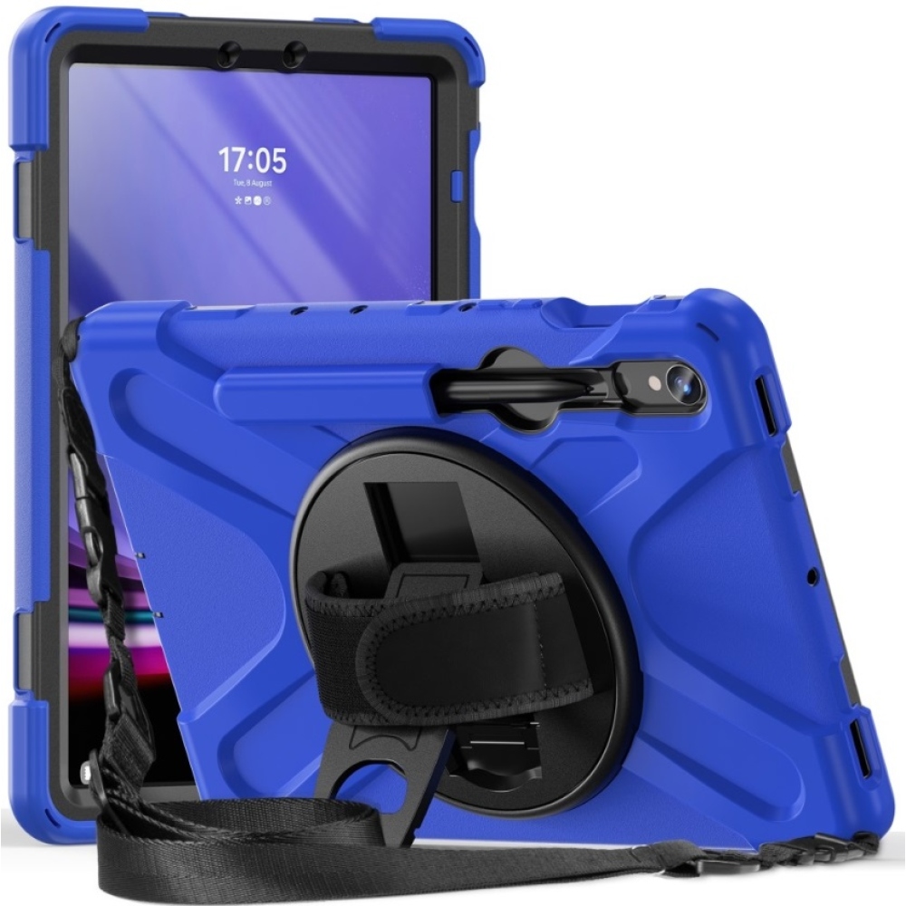 Rúgásálló borítás kézi fogantyúval Samsung Galaxy Tab S9/Tab S10 készülékhez - kék