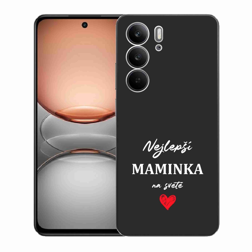 Gél borító mmCase a Realme C75 készülékre - legjobb anya 1 fekete háttér