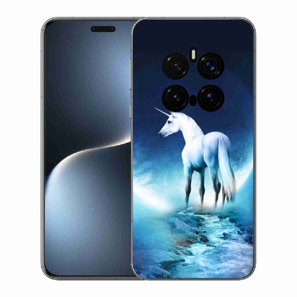 Zselés borítás mmCase a Honor Magic 7 Pro 5G készülékhez - fehér egyszarvú