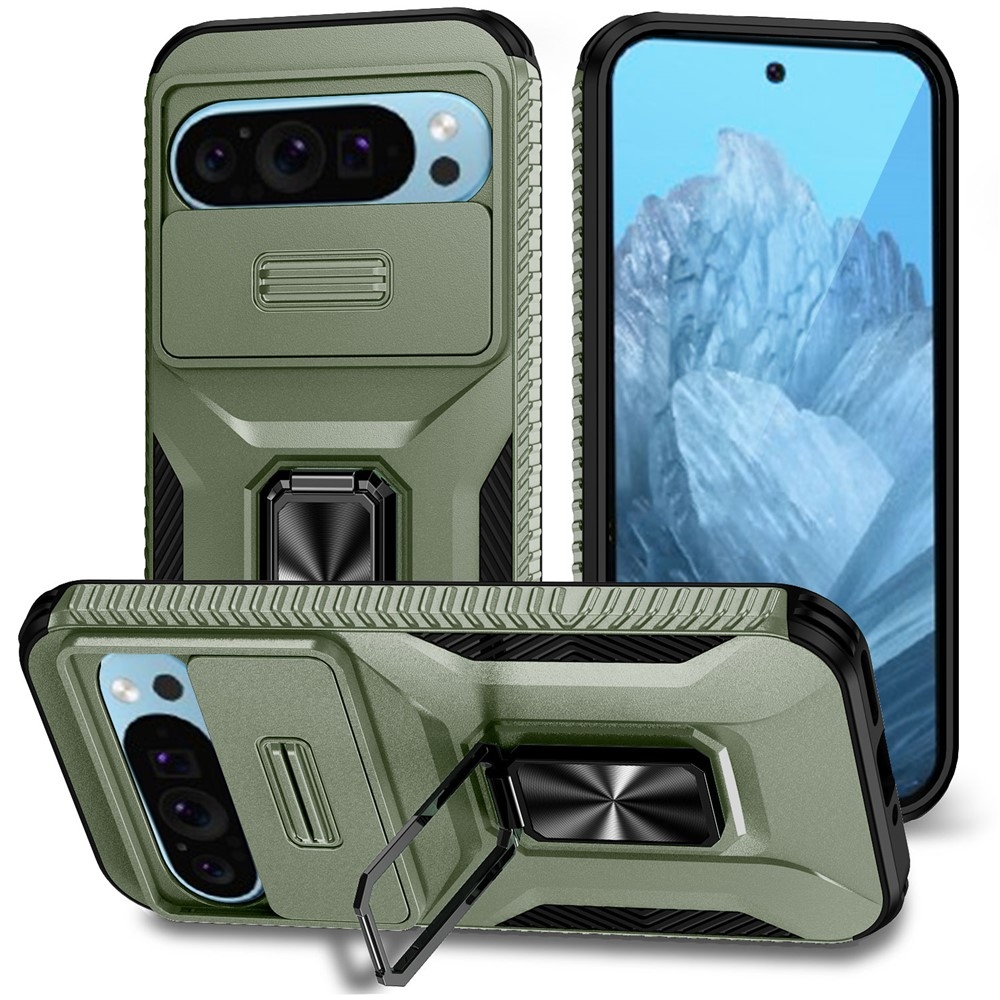 Tartós fedél a Google Pixel 10 Pro/9 Pro/9 Pixel 10 Pro/9-hez - zöld színű