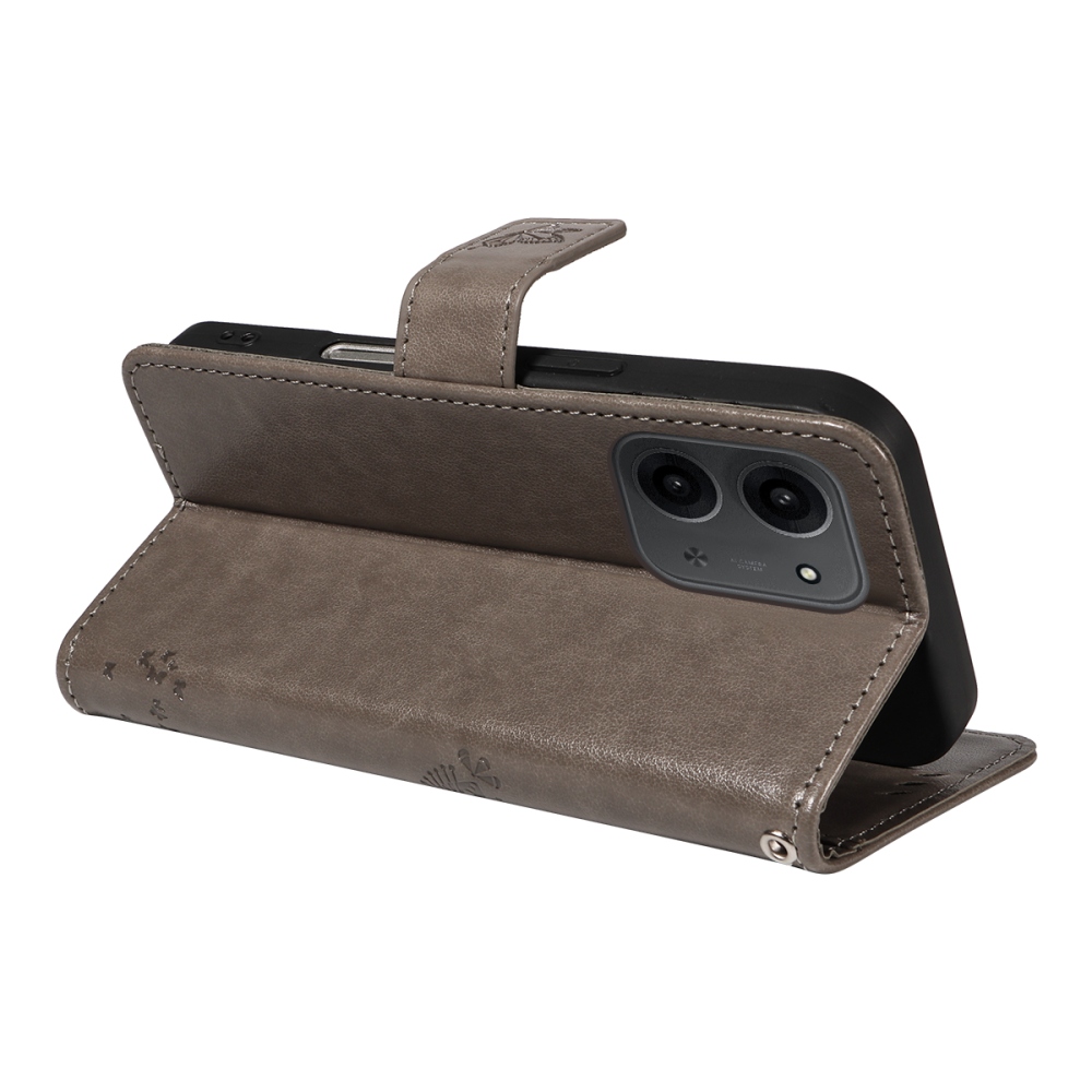 Fák könyv tok Xiaomi Redmi 15C 4G/5G (173mm) - szürke