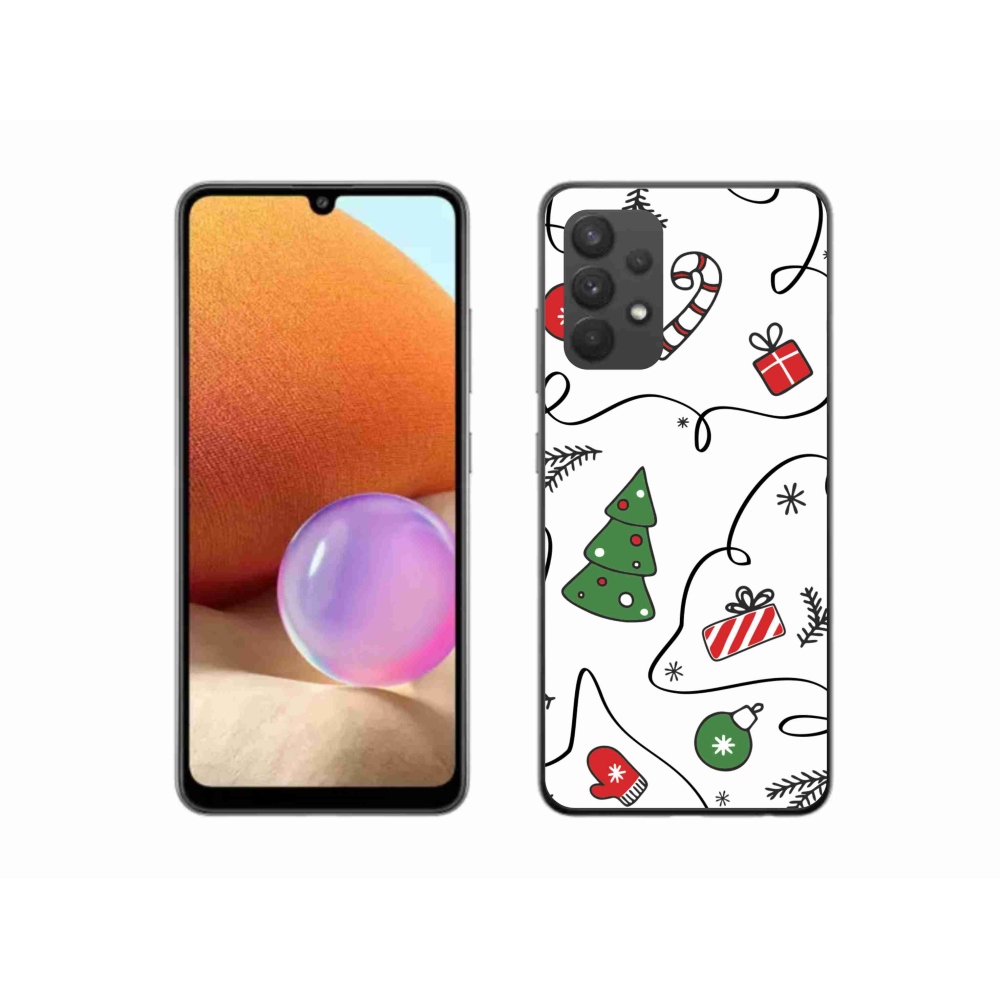 Gél borítás mmCase Samsung Galaxy A32 4G - Karácsonyi motívumok