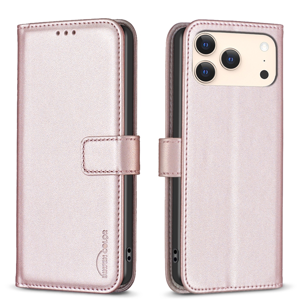BNF könyvtáska iPhone 17 Pro készülékhez - rózsaarany