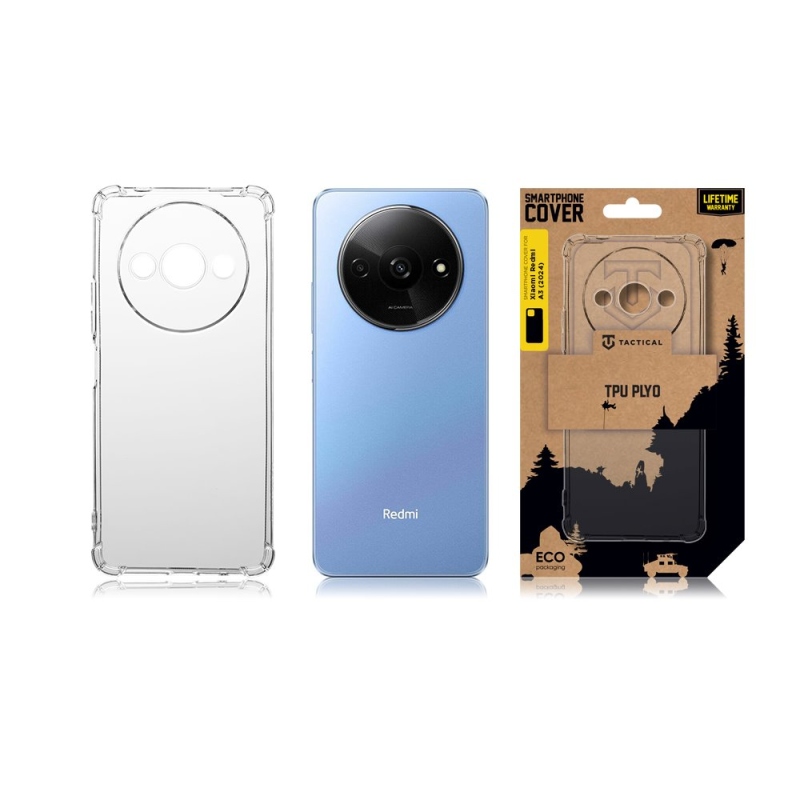 Taktikai TPU Plyo Cover for Xiaomi Redmi A3 2024 Átlátszó