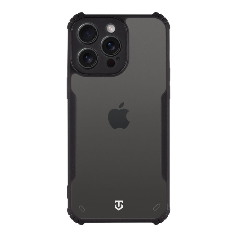 Tactical Quantum lopakodó védőburkolat Apple iPhone 15 Pro Max készülékhez Clear/Fekete