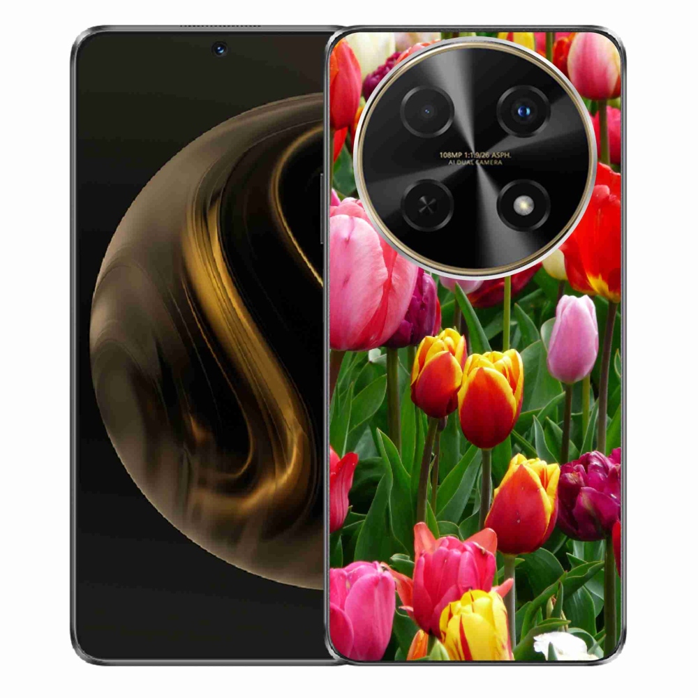 Gél borítás mmCase a Huawei Nova 12i készülékhez - tulipánok