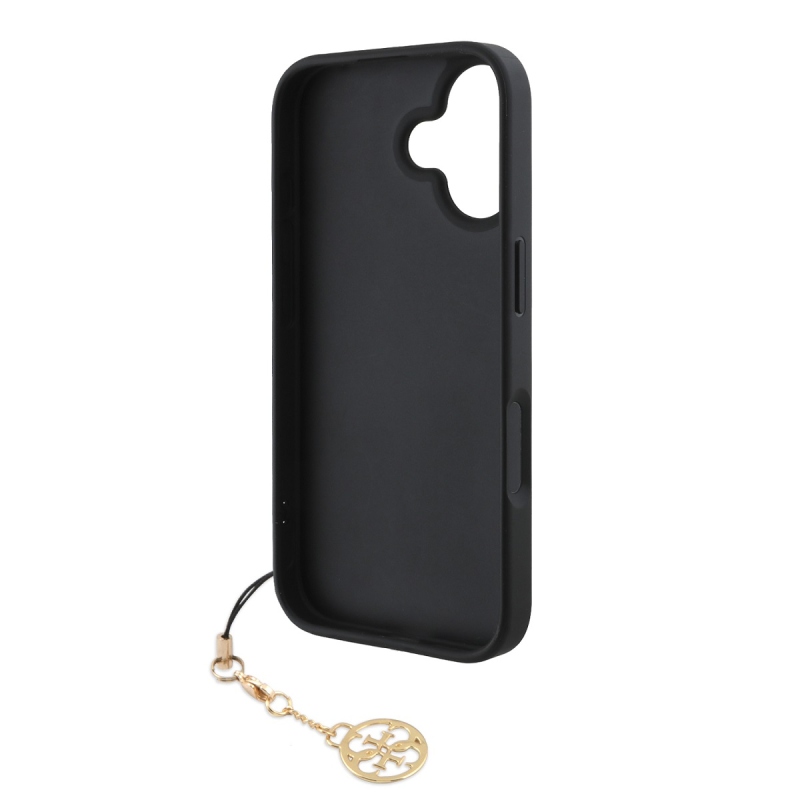Guess 4G Charm hátlap iPhone 16 Plus készülékhez Tone on Tone Szürke