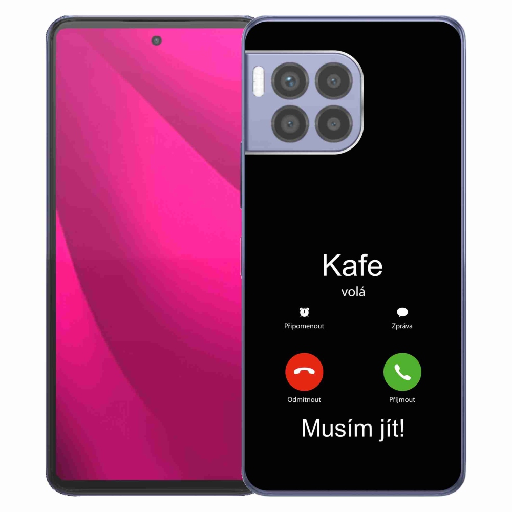 Zselés borítás mmCase a T-Mobile T Phone 2 Pro készülékhez - kávé hívás fekete háttérrel