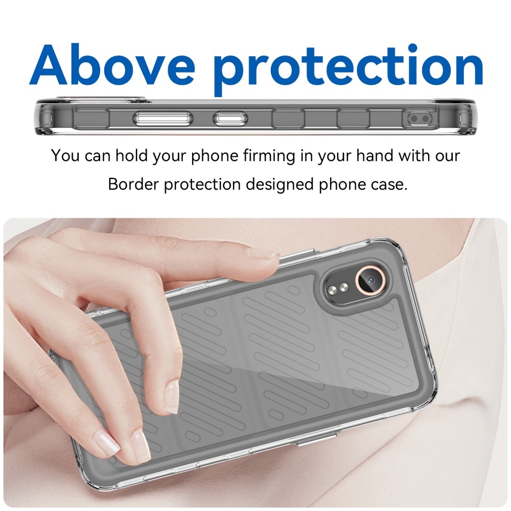 Gél tok kemény hátlappal Samsung Galaxy Xcover 7 készülékhez - átlátszó