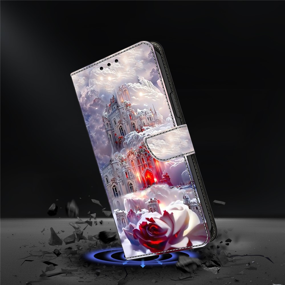 Határozottan könyves tok Samsung Galaxy A17 5G/A26 5G - rózsa és lakat