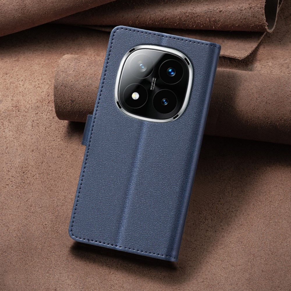 BINFEN könyvtáska Xiaomi Redmi Note 14 Pro 5G/Poco X7 5G/Note 14 Pro+ 5G - kék