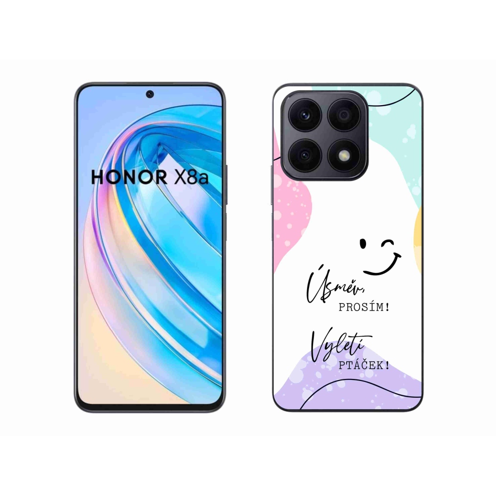 Gél borító mmCase a Honor X8a készülékhez - vicces szöveg 4 fehér háttérrel