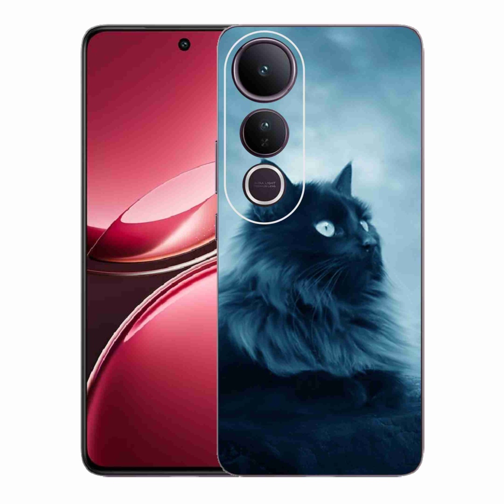 Gél védőburkolat mmCase a Vivo V50 Lite 4G/5G készülékhez - fekete cat 1