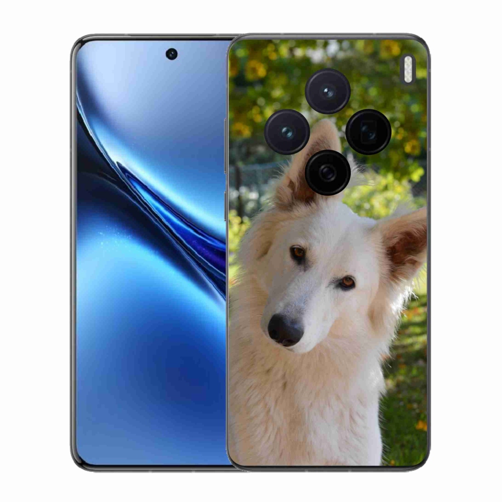 Zselés borítás mmCase a Vivo X200 5G készülékhez - Fehér svájci juhász 1