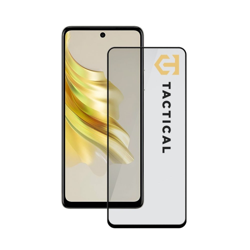 Tactical Glass Shield 5D üveg a Tecno Spark 20 Pro fekete készülékhez