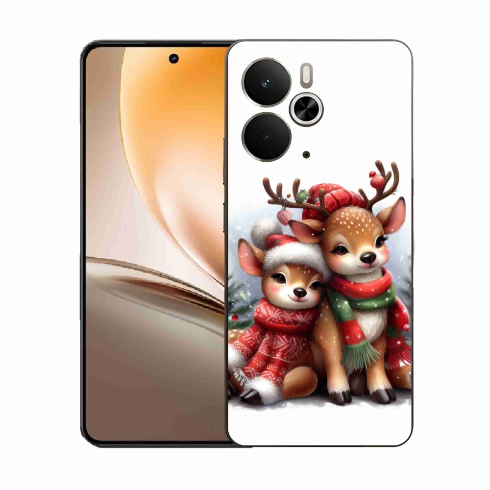 Gél borítás mmCase a Realme 14 5G készülékhez - karácsonyi rénszarvas
