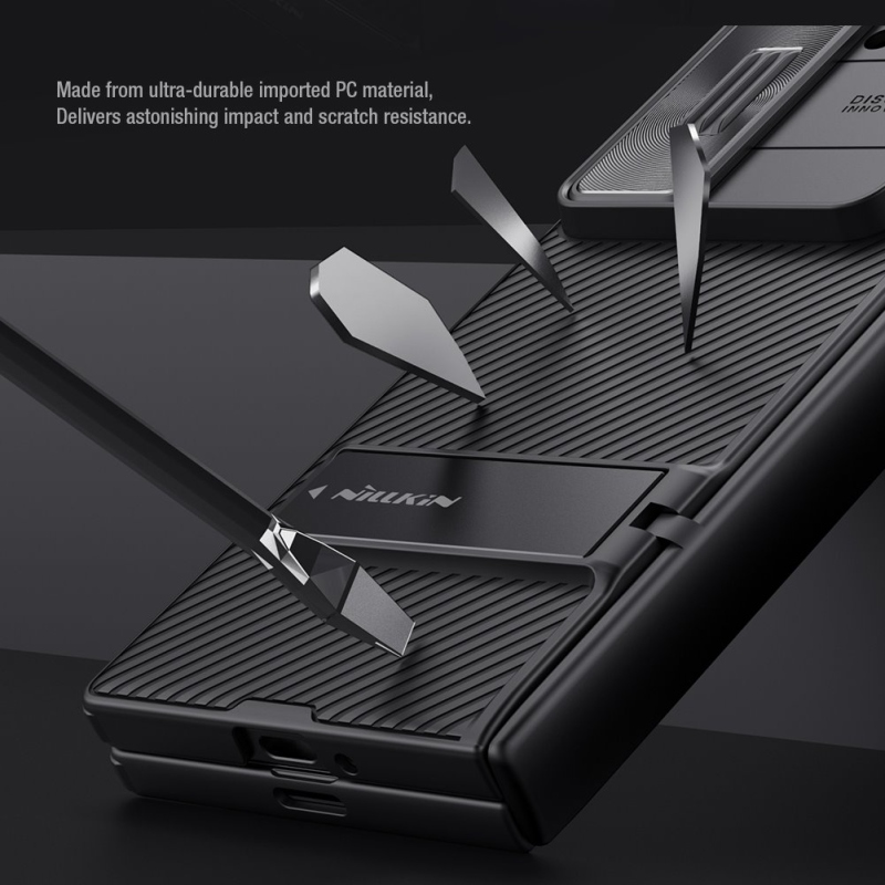 Nillkin CamShield FOLD Stand Back Cover a Samsung Galaxy Z Fold 6-hoz Fekete fekete