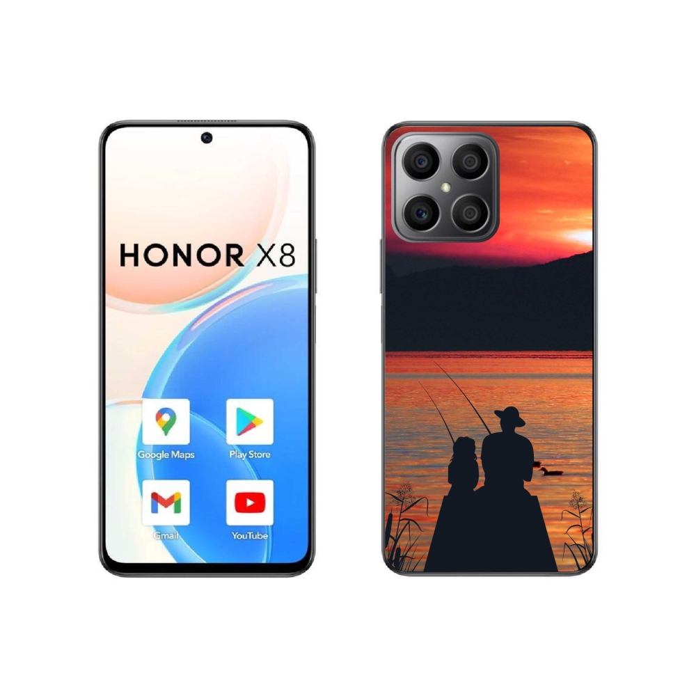 Zselés borítás mmCase a Honor X8 4G-hez - halászat 3