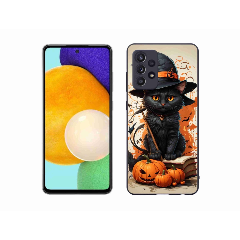 Zselés borítás mmCase Samsung Galaxy A52s 5G - macska varázslóhoz