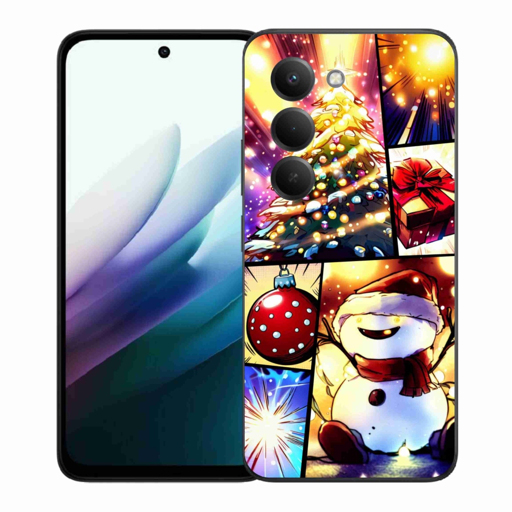 Gél borítás mmCase a Xiaomi Redmi 15 4G/5G (171mm) - Karácsonyi motívumok 1