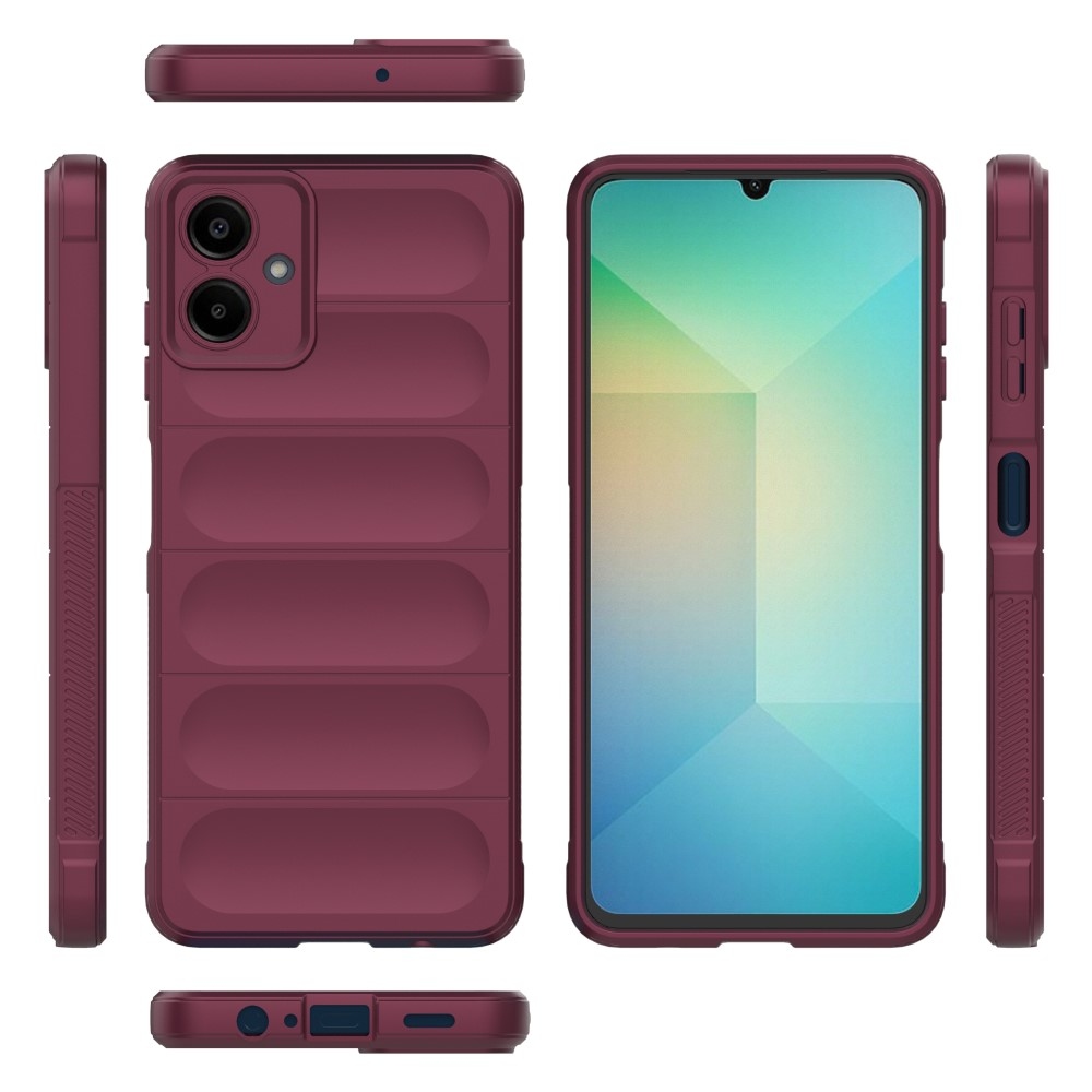 Rugg tartós zselés tok Samsung Galaxy A06 4G - bordó színben