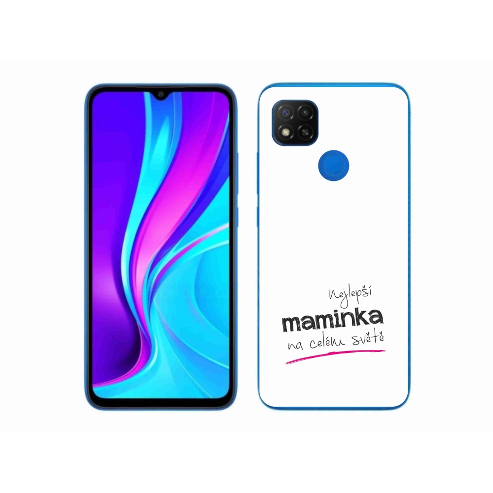 Gél borító mmCase a Xiaomi Redmi 9C - legjobb anya 4 fehér háttérrel