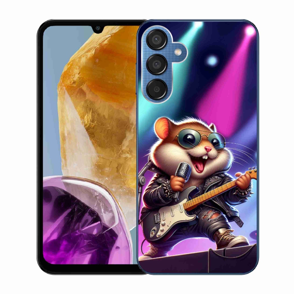 Gél borítás mmCase Samsung Galaxy M15 5G - hamster rockerhez