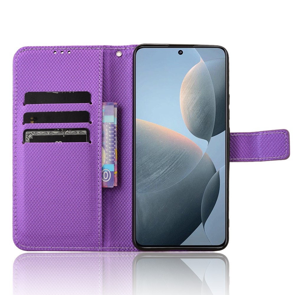 Csuklótáska a Xiaomi Poco X6 Pro 5G számára - lila