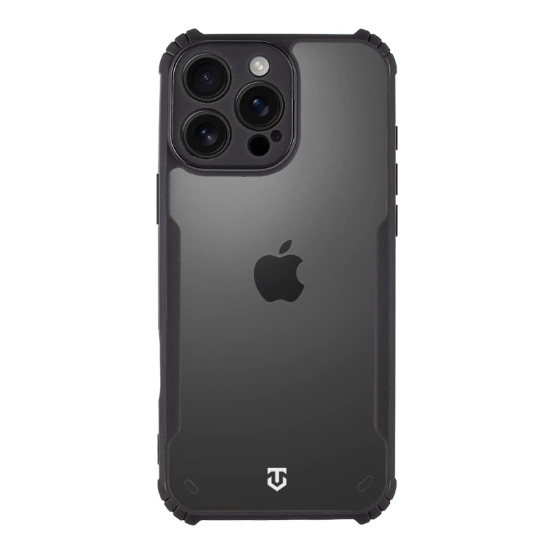 Tactical Quantum lopakodó védőburkolat Apple iPhone 16 Pro Max készülékhez Clear/Fekete
