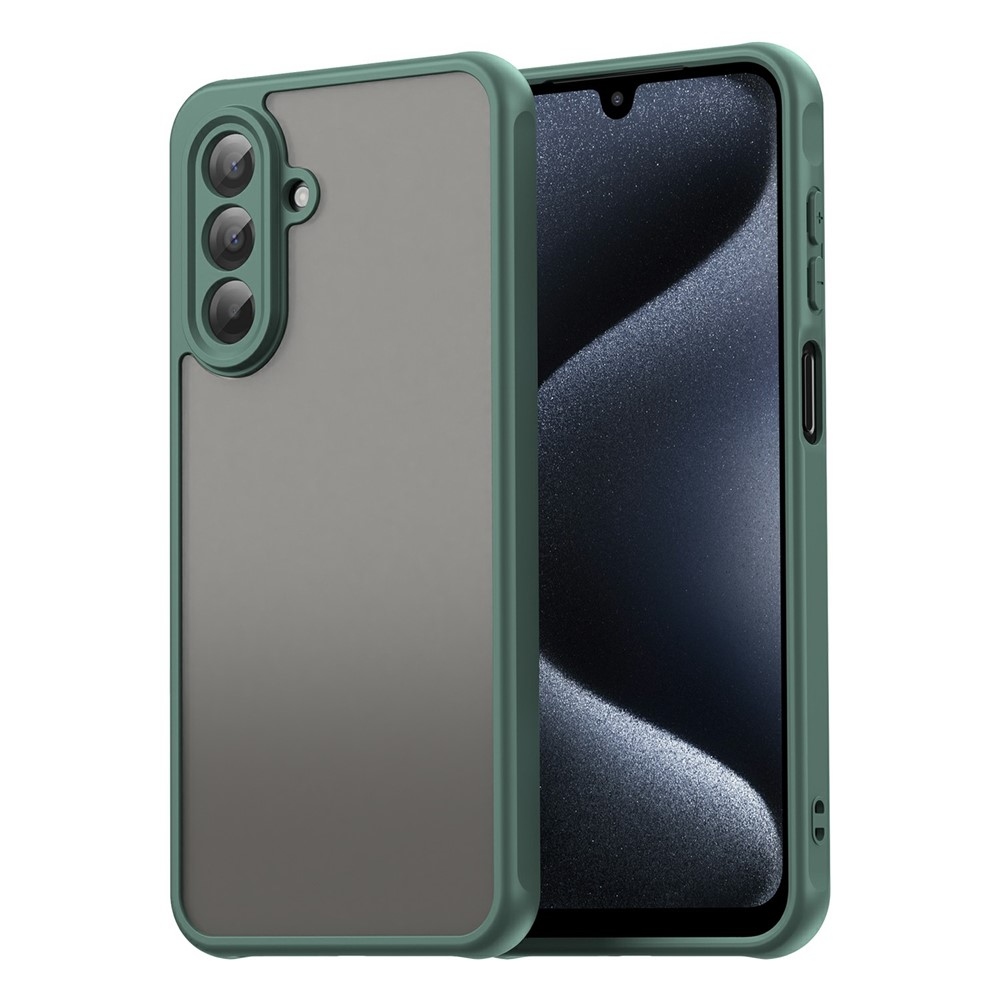 Zselés tok kemény hátlappal Samsung Galaxy A17 5G - zöld