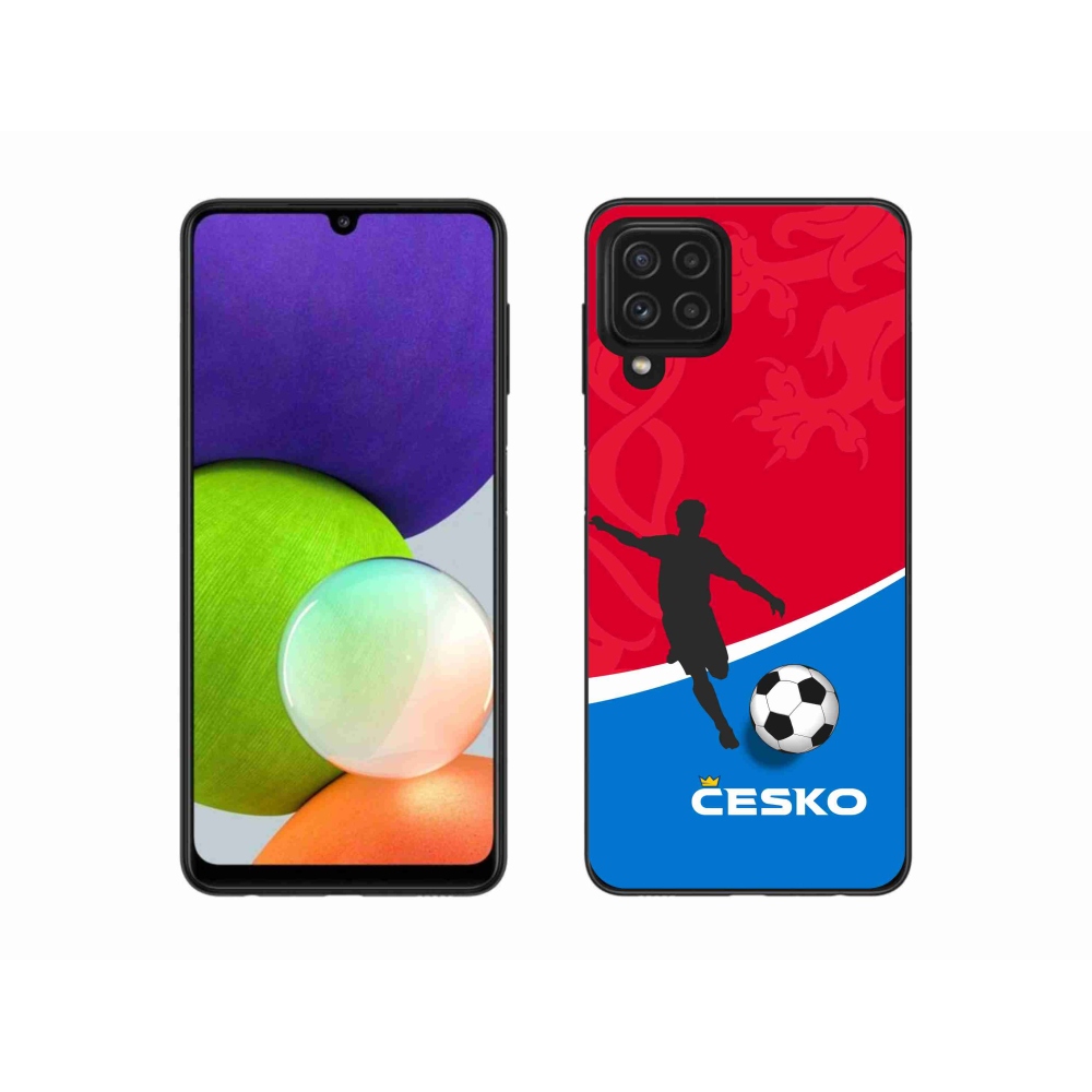 Gél borítás mmCase Samsung Galaxy A22 4G - futball Csehország