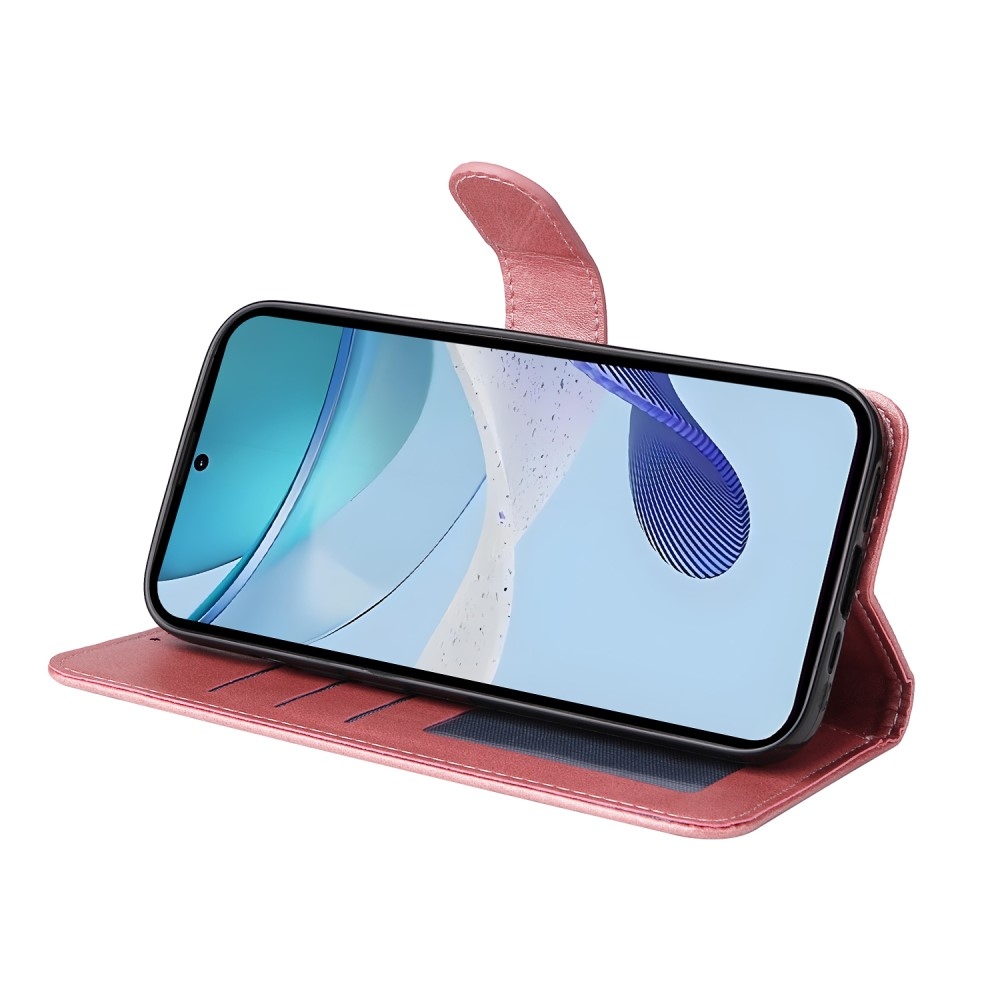Könyvtáska a Realme 14x 5G/Realme C75 készülékhez - rózsaszín