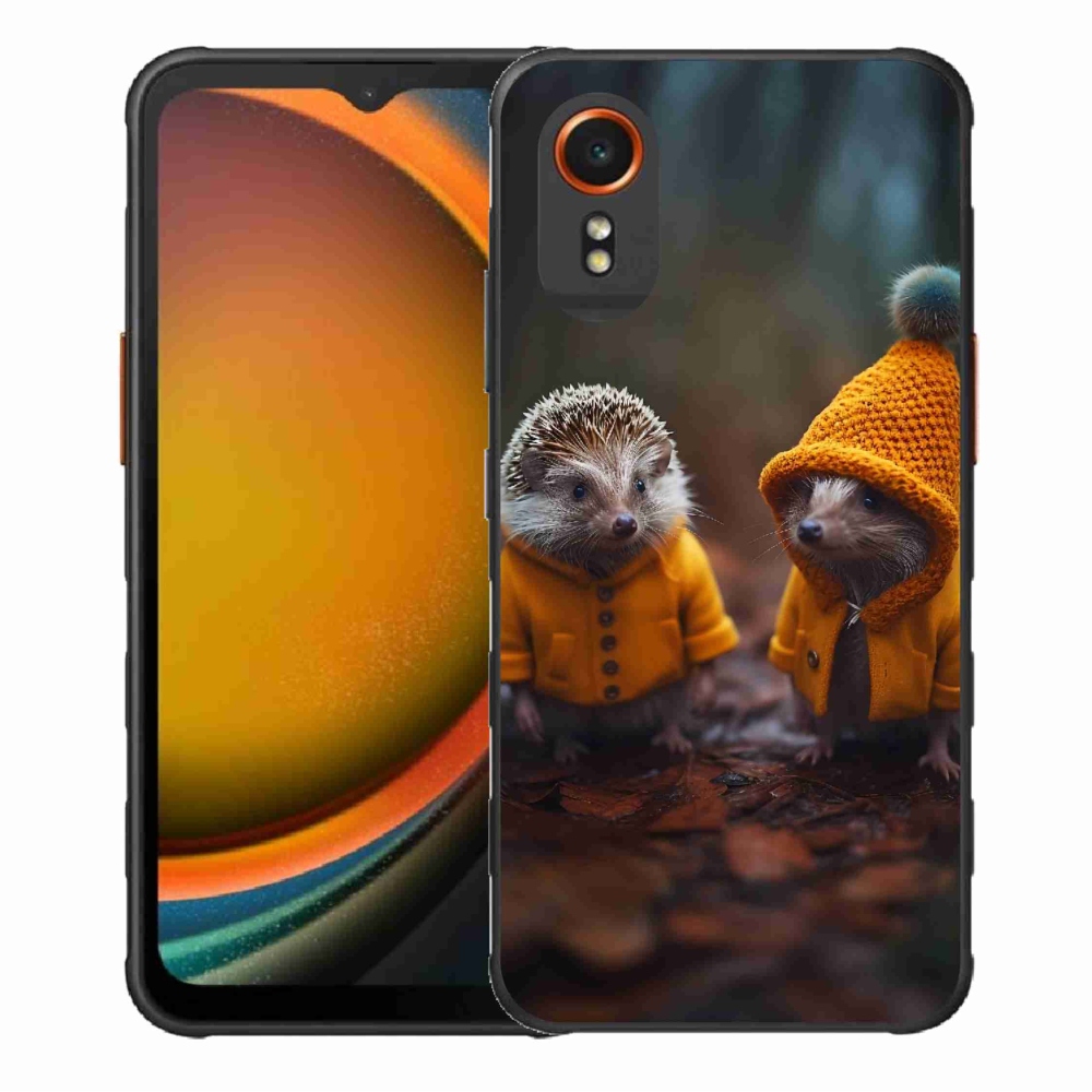 Zselés borítás mmCase Samsung Galaxy Xcover 7 készülékhez - sünök