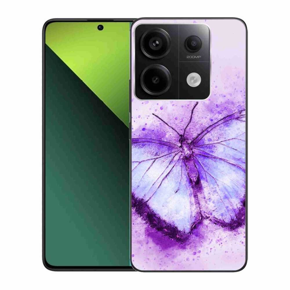 Gél borítás mmCase a Xiaomi Redmi Note 13 Pro 5G/Poco X6 5G számára - lila pillangó