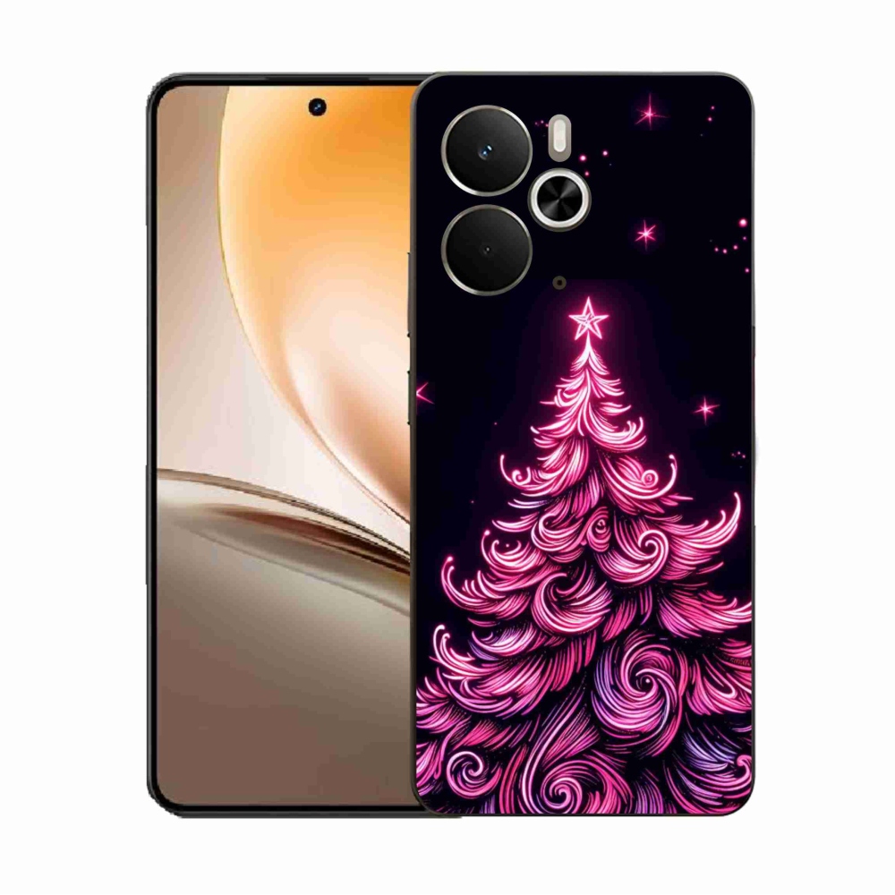 Gél borítás mmCase a Realme 14 5G-hez - neon karácsonyfa 2