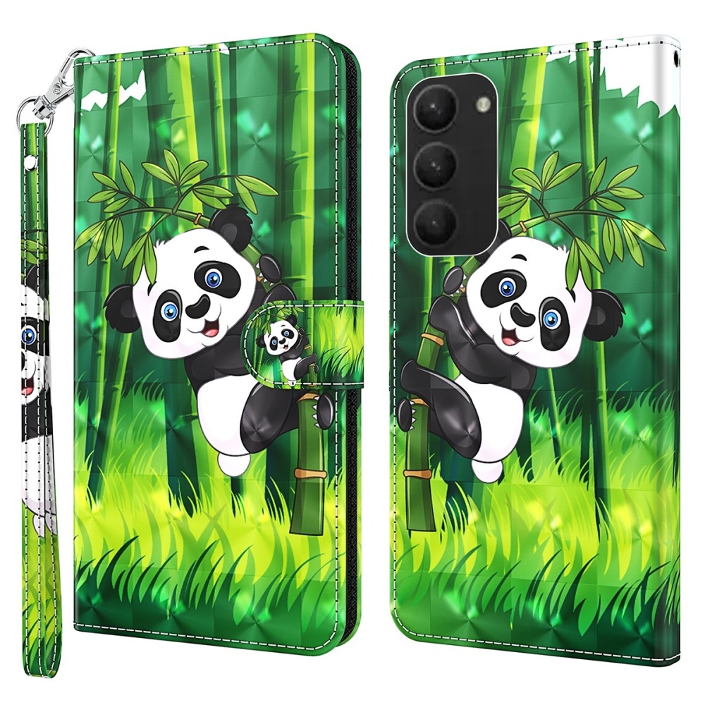 Nyomtatott könyv tok Samsung Galaxy S24+ készülékhez - panda bambuszon