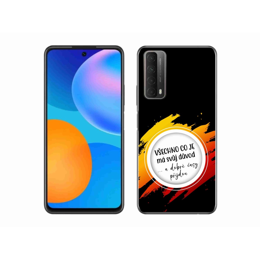 Gél borítás mmCase a Huawei P Smart (2021) - idézet 3 fekete háttér