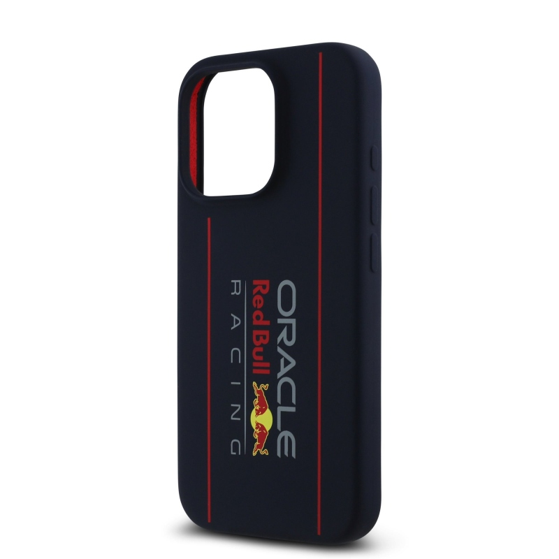 Red Bull szilikon függőleges logós MagSafe hátlap iPhone 16 Pro Max-hoz Navy Navy