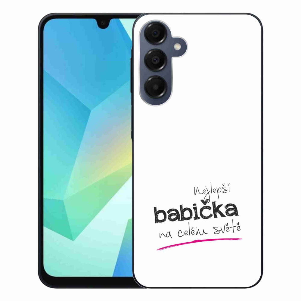 Gél borító mmCase Samsung Galaxy A16 4G/5G - legjobb nagymama 4 fehér háttérrel