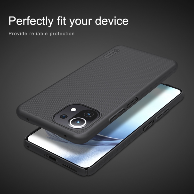 Nillkin Super Frosted Back Cover for Xiaomi Mi 11 Lite 4G/5G/5G/5G NE Fekete