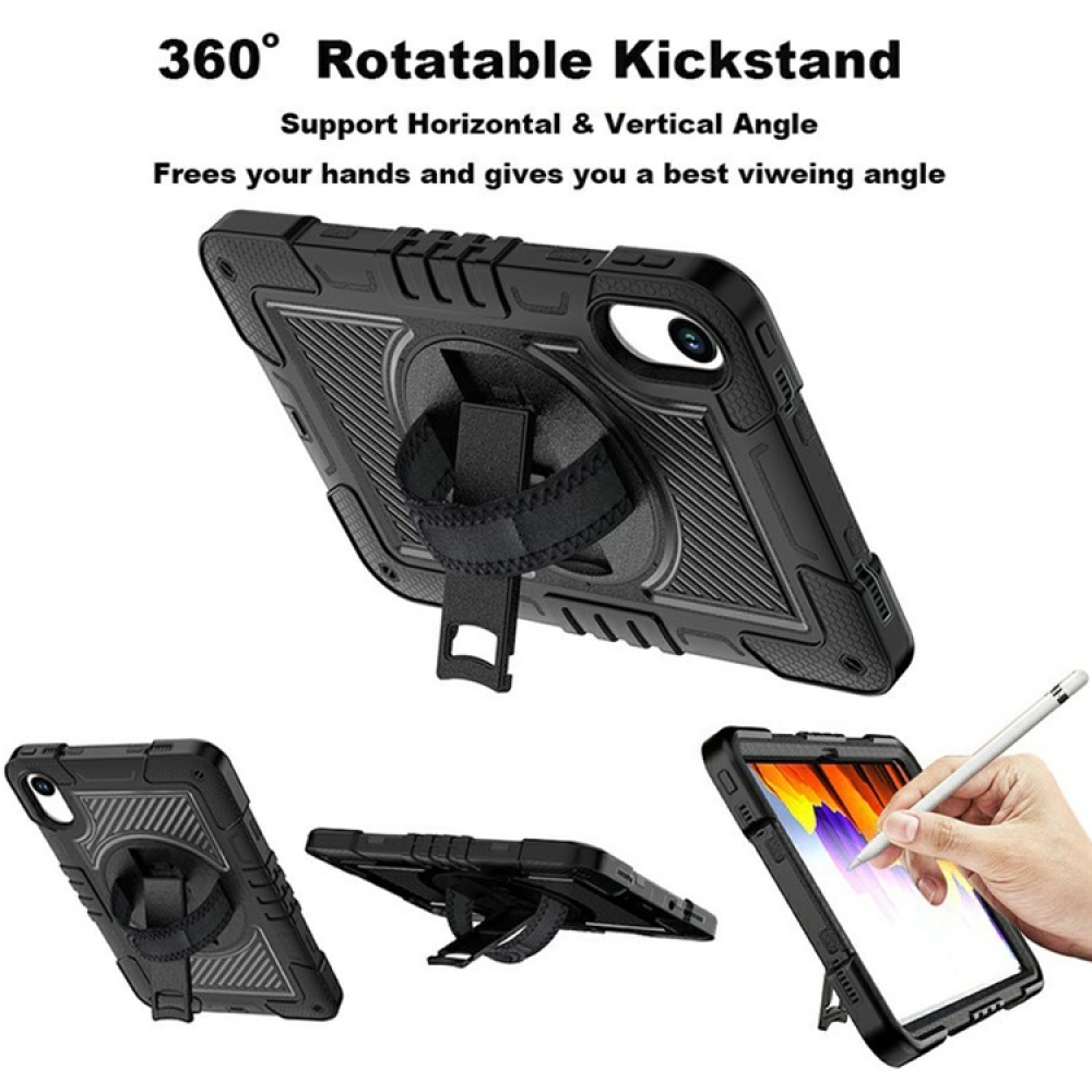 Strape tartós borító kézi fogantyúval és pánttal Xiaomi Redmi Pad 2 készülékhez - fekete