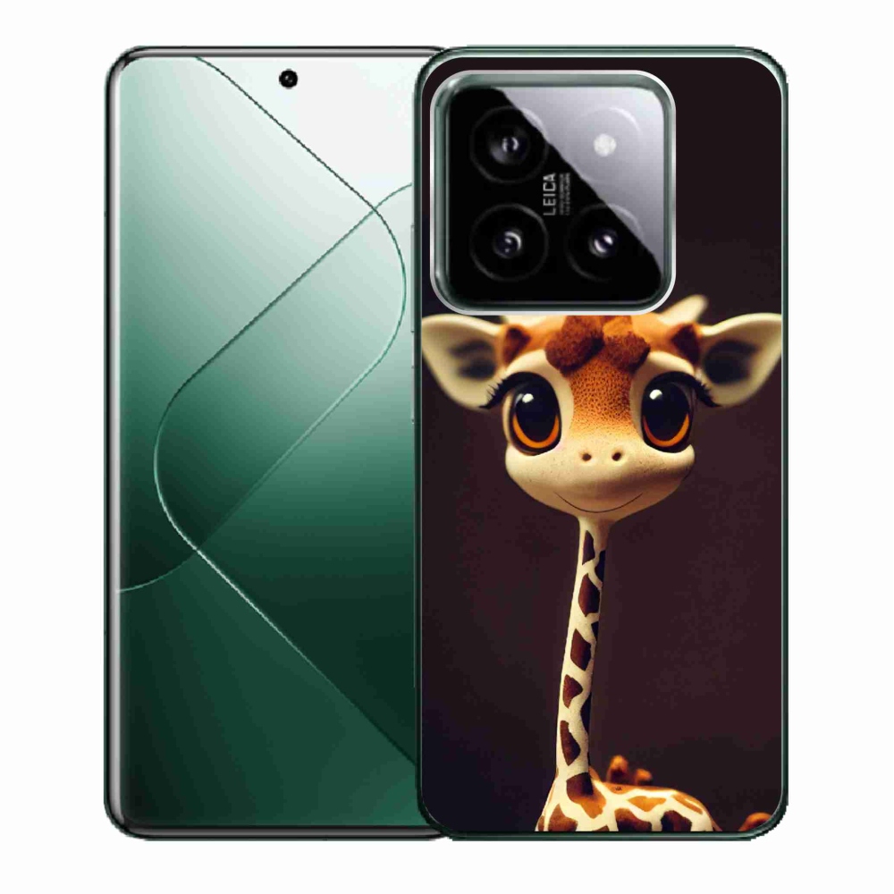 Gél borítás mmCase a Xiaomi 14 - kis zsiráfhoz