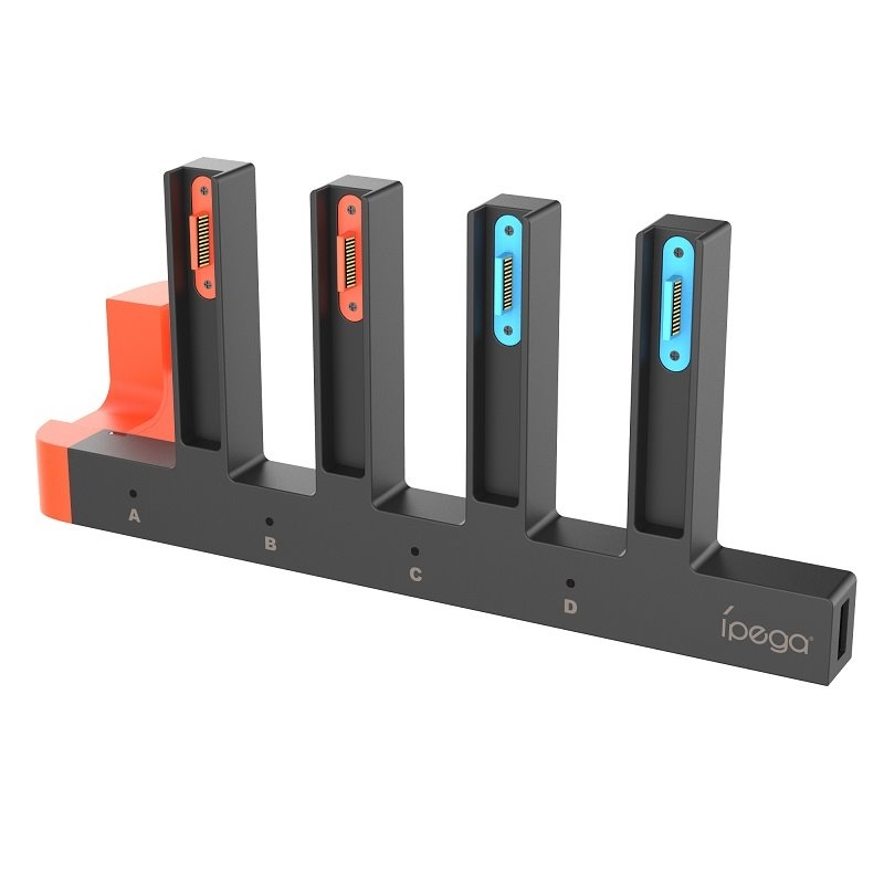 iPega SW2185 töltőállomás JoyCon kontrollerekhez Nintendo Switch 2 Fekete