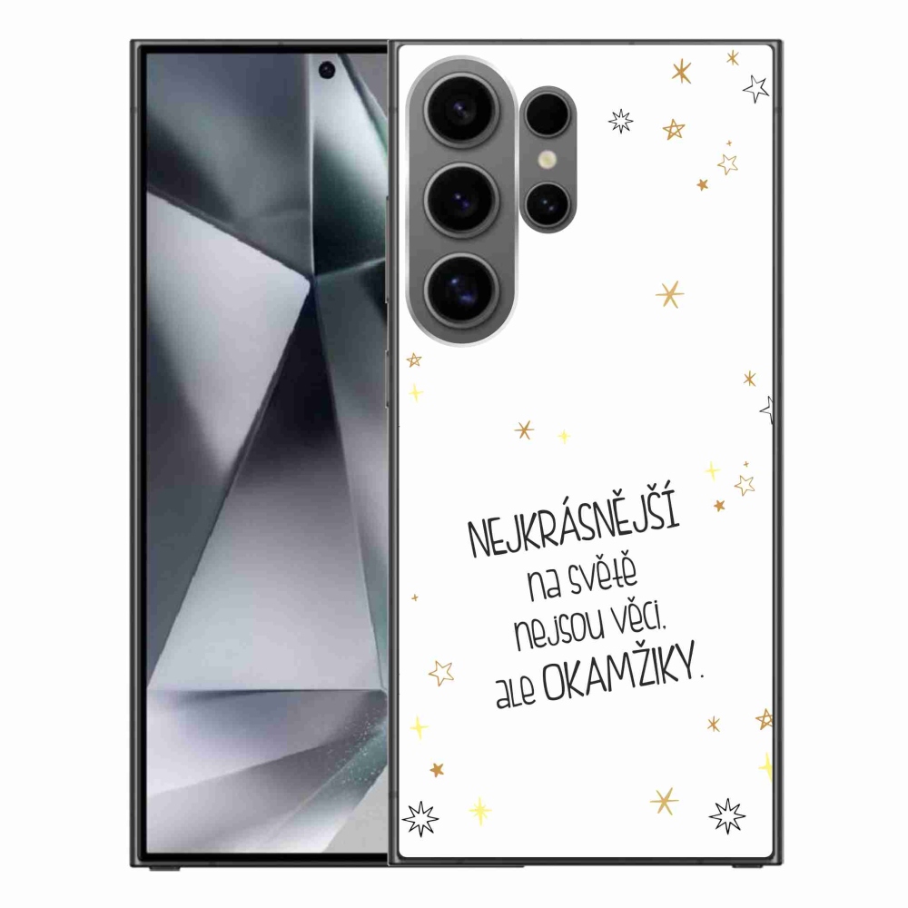 Gél borítás mmCase Samsung Galaxy S24 Ultra - idézem 4 fehér háttér