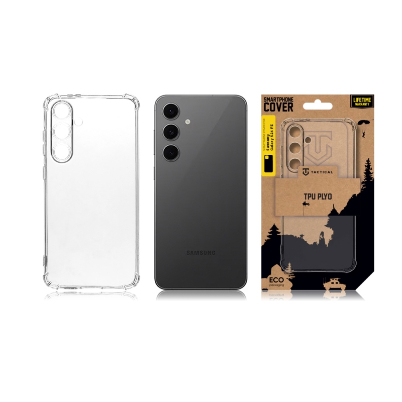 Taktikai TPU Plyo borító Samsung Galaxy S24 FE átlátszóhoz