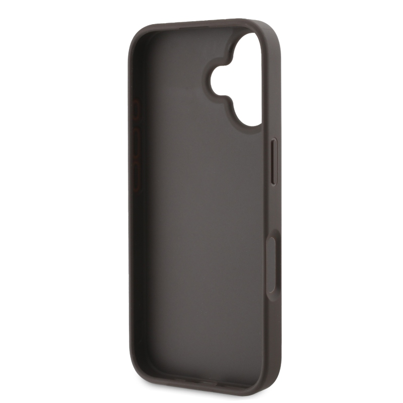 Guess PU 4G fém logós hátlap iPhone 16-hoz Barna barna